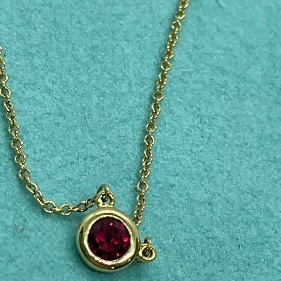 Tiffany & Co. Ruby Peretti by the Yard Necklace in 18k Yellow Gold 16" - Picture 11 of 16